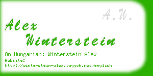 alex winterstein business card